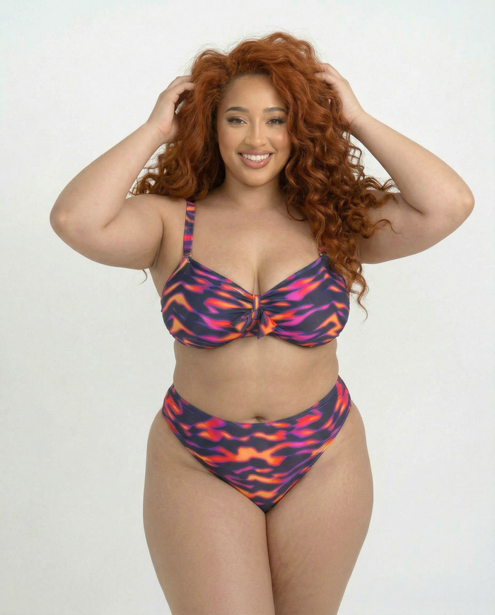 Purple Blaze High Waisted Bottom