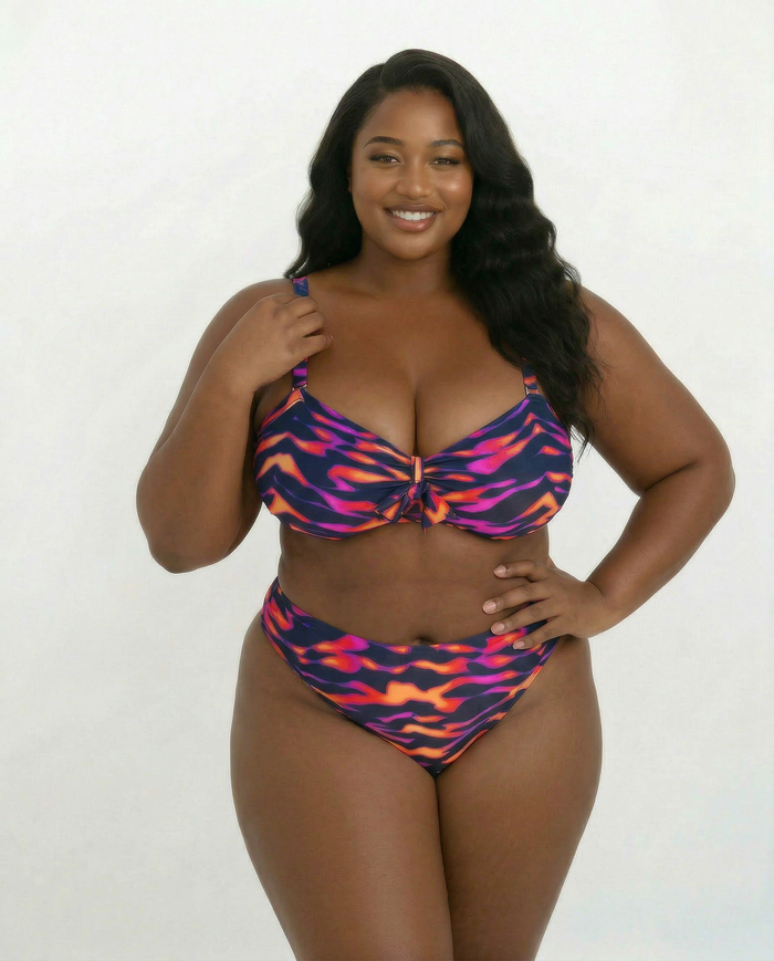 Purple Blaze Bandeau Top