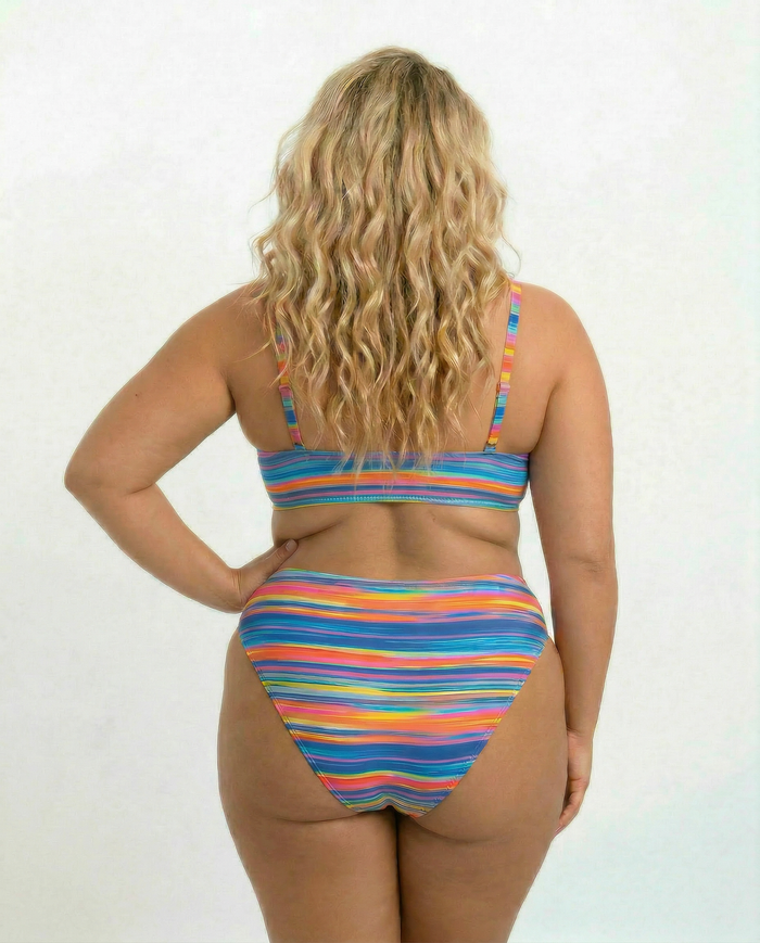 Sweet Stripes High Waisted Bottom