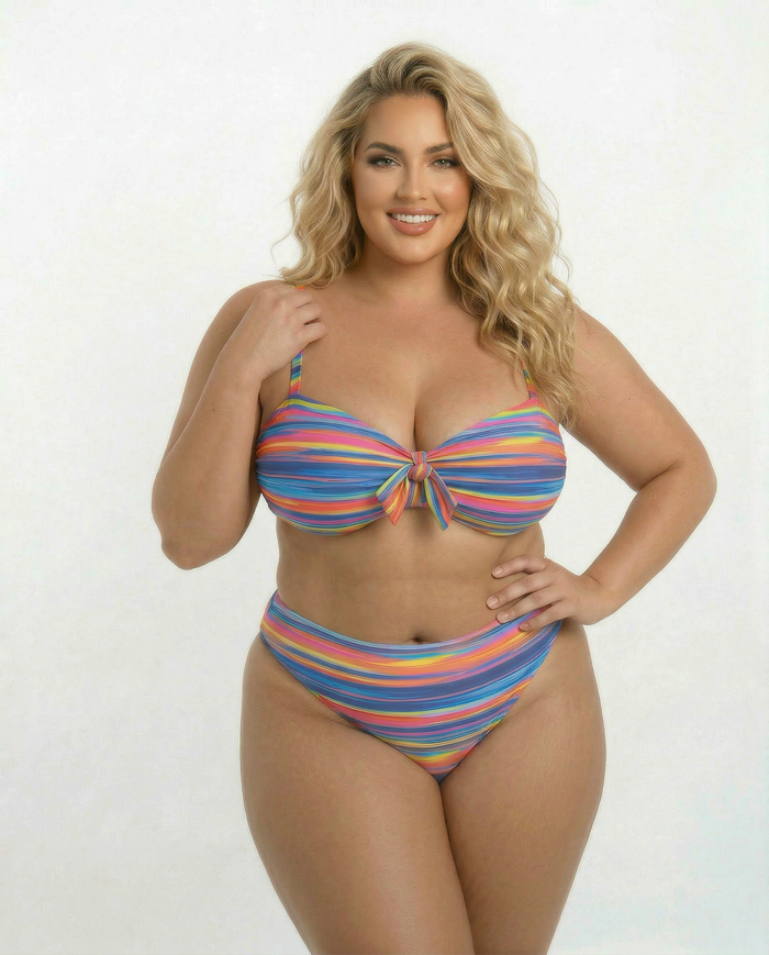 Sweet Stripes High Waisted Bottom