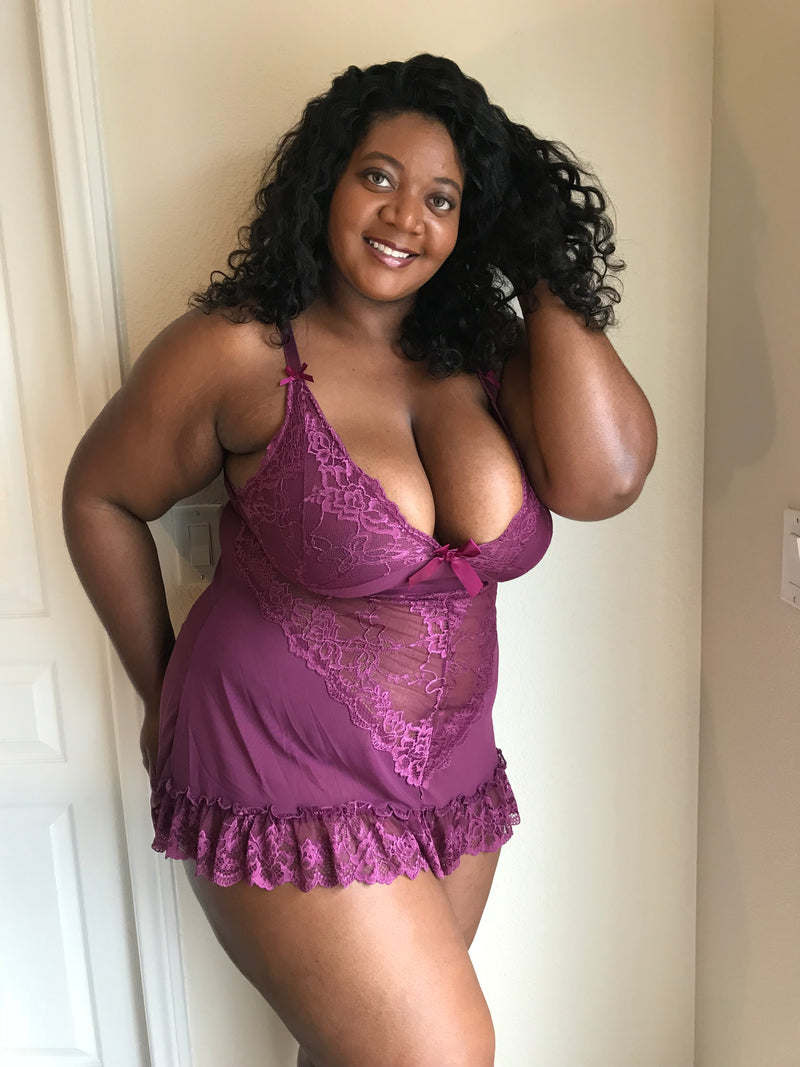 Valentine Soft Lace Babydoll