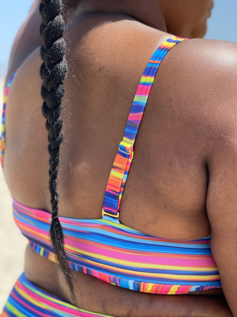 Sweet Stripes Bandeau Top